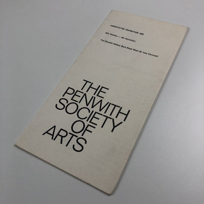 Folded card – The Penwith Society of Arts Associates Exhibition, 1966 St Ives