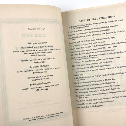 The Inn and the Garden City | Elizabeth & Gilbert McAllister | B T Batsford, 1948