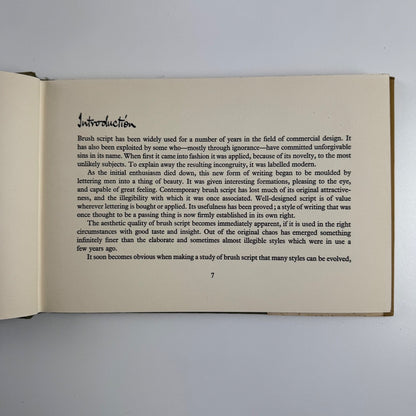 Brush Script by Donald Stevens | Batsford, 1953