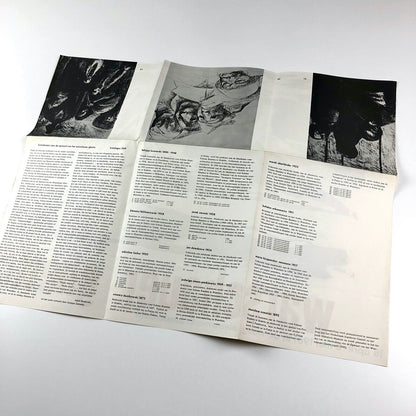 Warashauer Ghetto | Nieumarkt Amsterdam Stedelijk fold-out catalogue/poster 1961