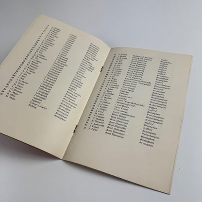 An Exhibition of Graphic design from colleges and schools of art in the West Midlands c.1950-60s