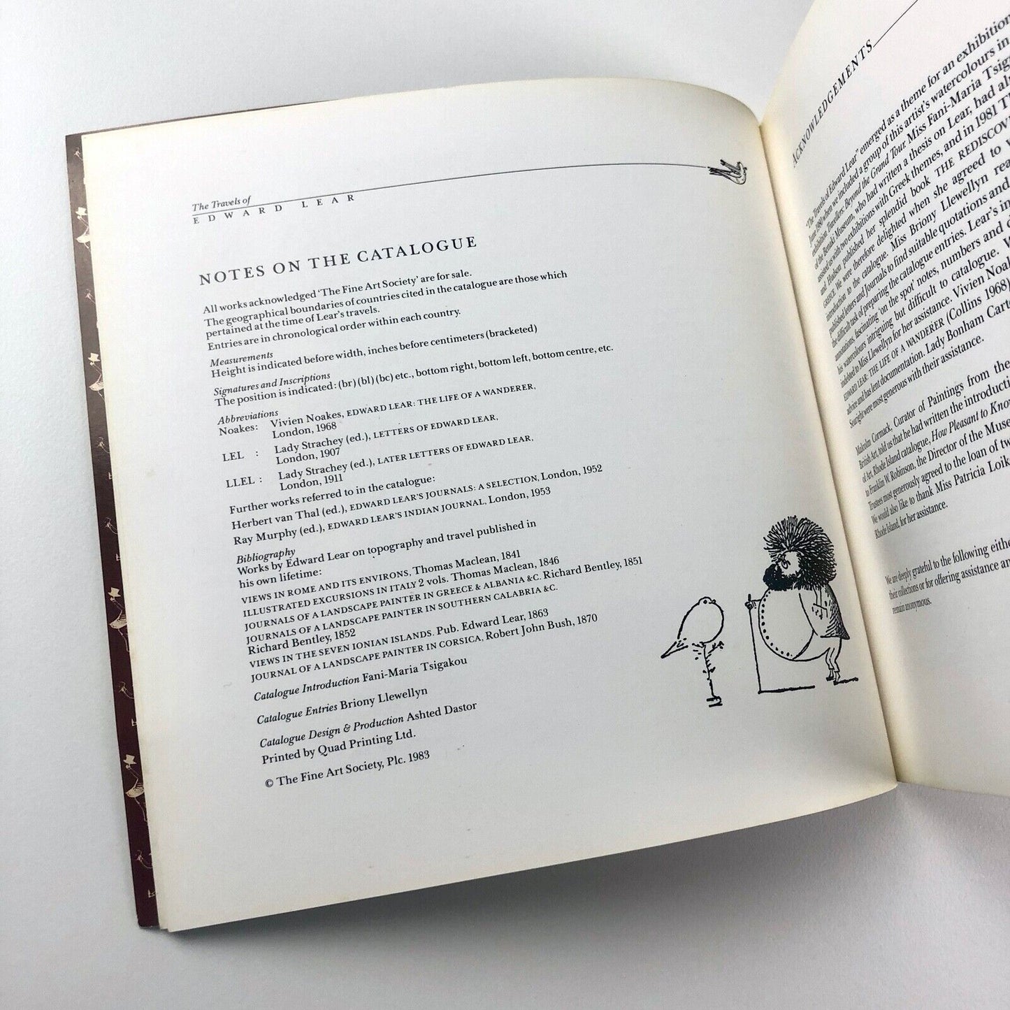 The Travels of Edward Lear | The Fine Art Society catalogue, 1983