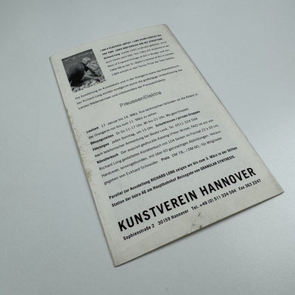 Gallery leaflet Richard Long. Every Grain of Sand | Kunstverein Hannover, undated