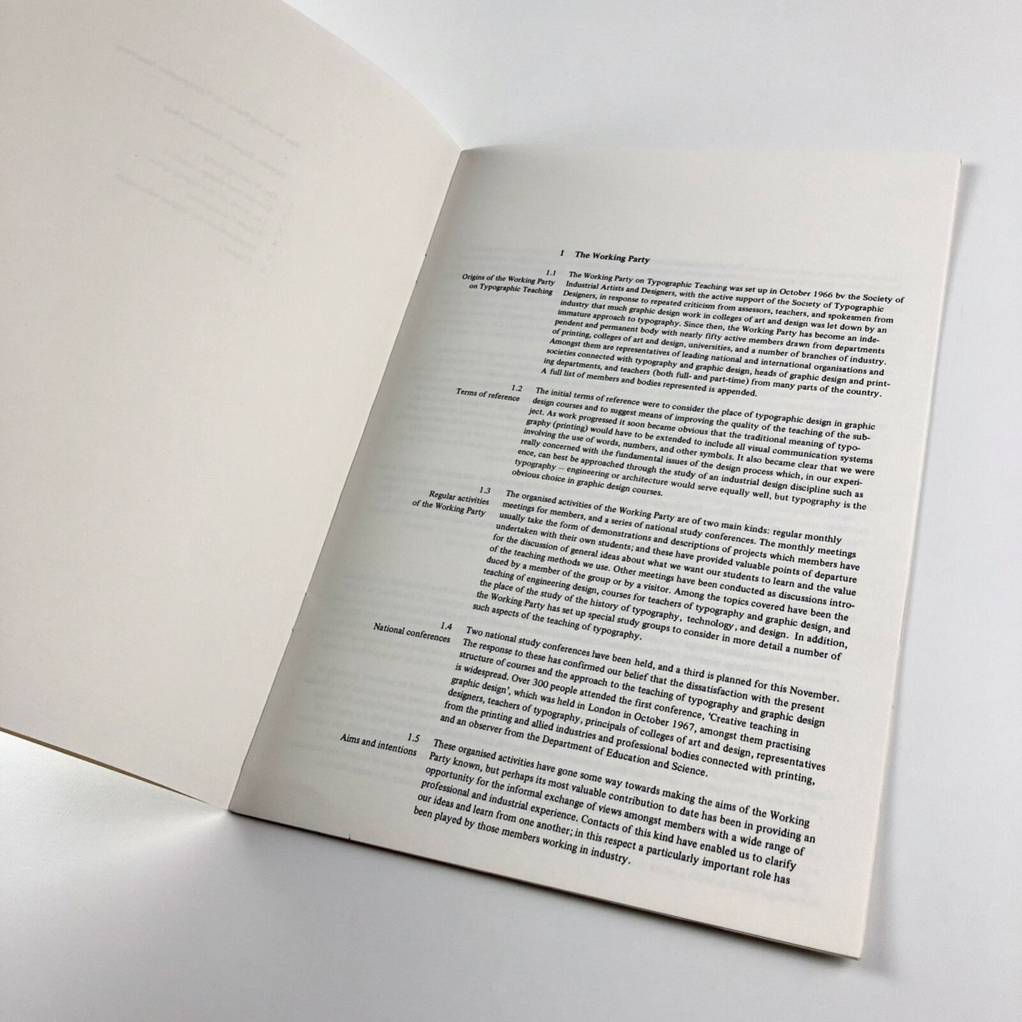 The Working Party on Typographic Teaching. Interim Report, October 1968