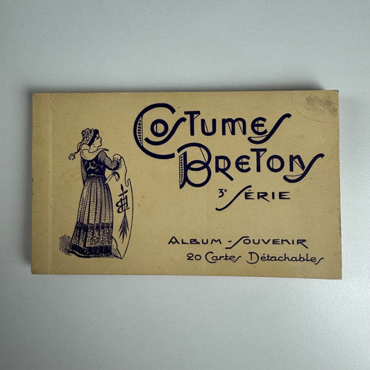 Small booklet/souvenir with twenty postcards 'Costumes Bretons' Bretony | Editions E. Hamonic