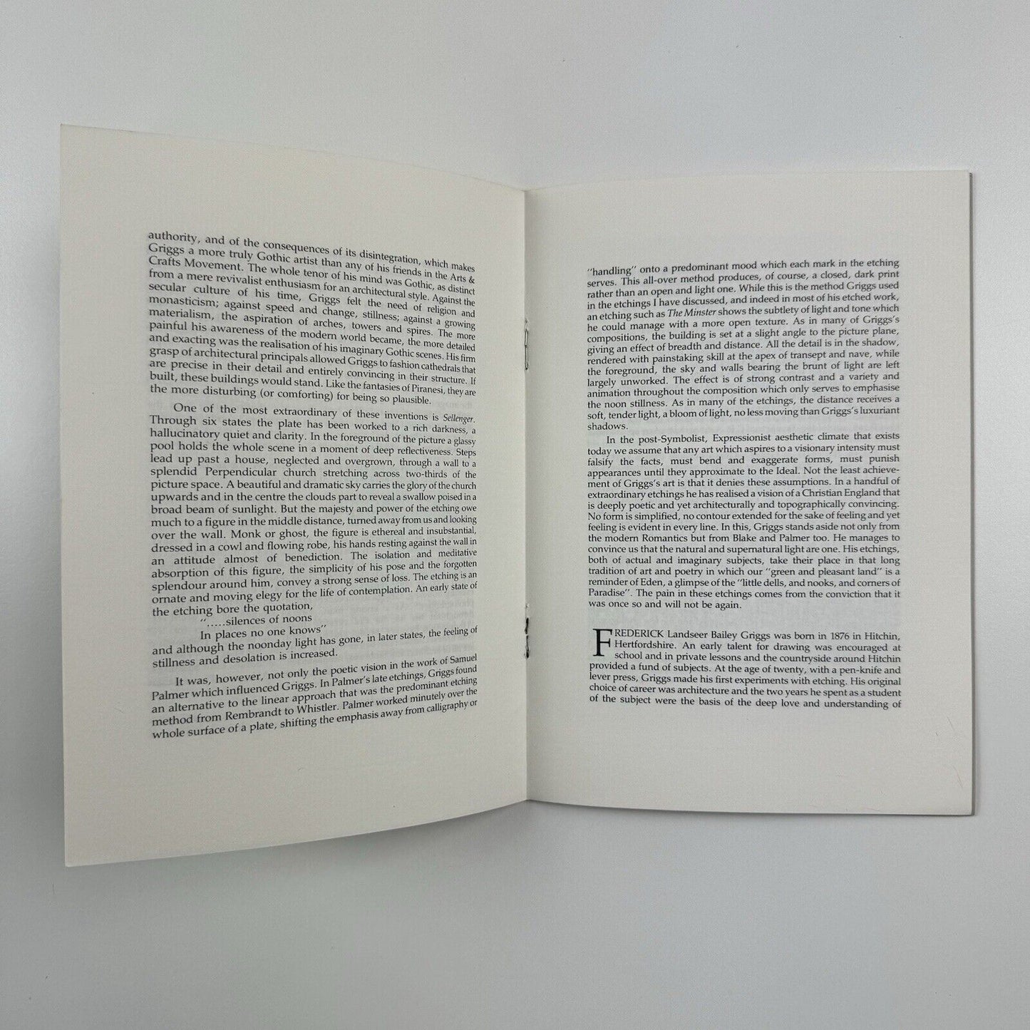 Silences of Noons – The Work of F. L. Griggs (1876-1938) | Cheltenham Art Gallery & Museum, 1988