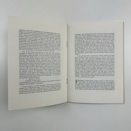 Silences of Noons – The Work of F. L. Griggs (1876-1938) | Cheltenham Art Gallery & Museum, 1988