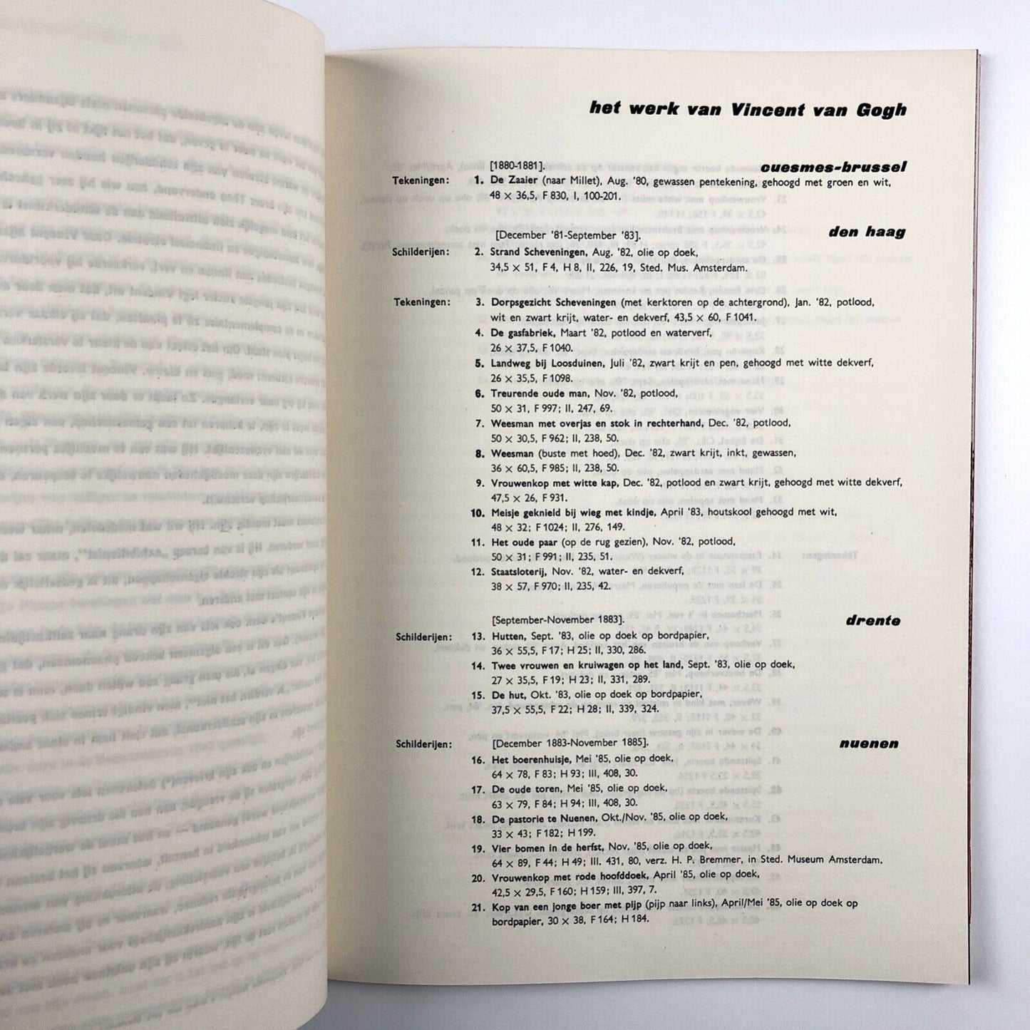 Vincent Van Gogh | Stedelijk Museum exhibition catalogue | Cat. no. 134, 1955
