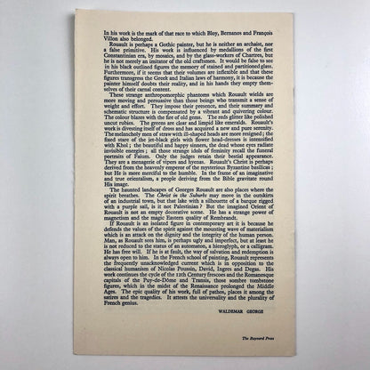 Braque and Rouault | British Council exhibition | Tate Gallery catalogue, 1946