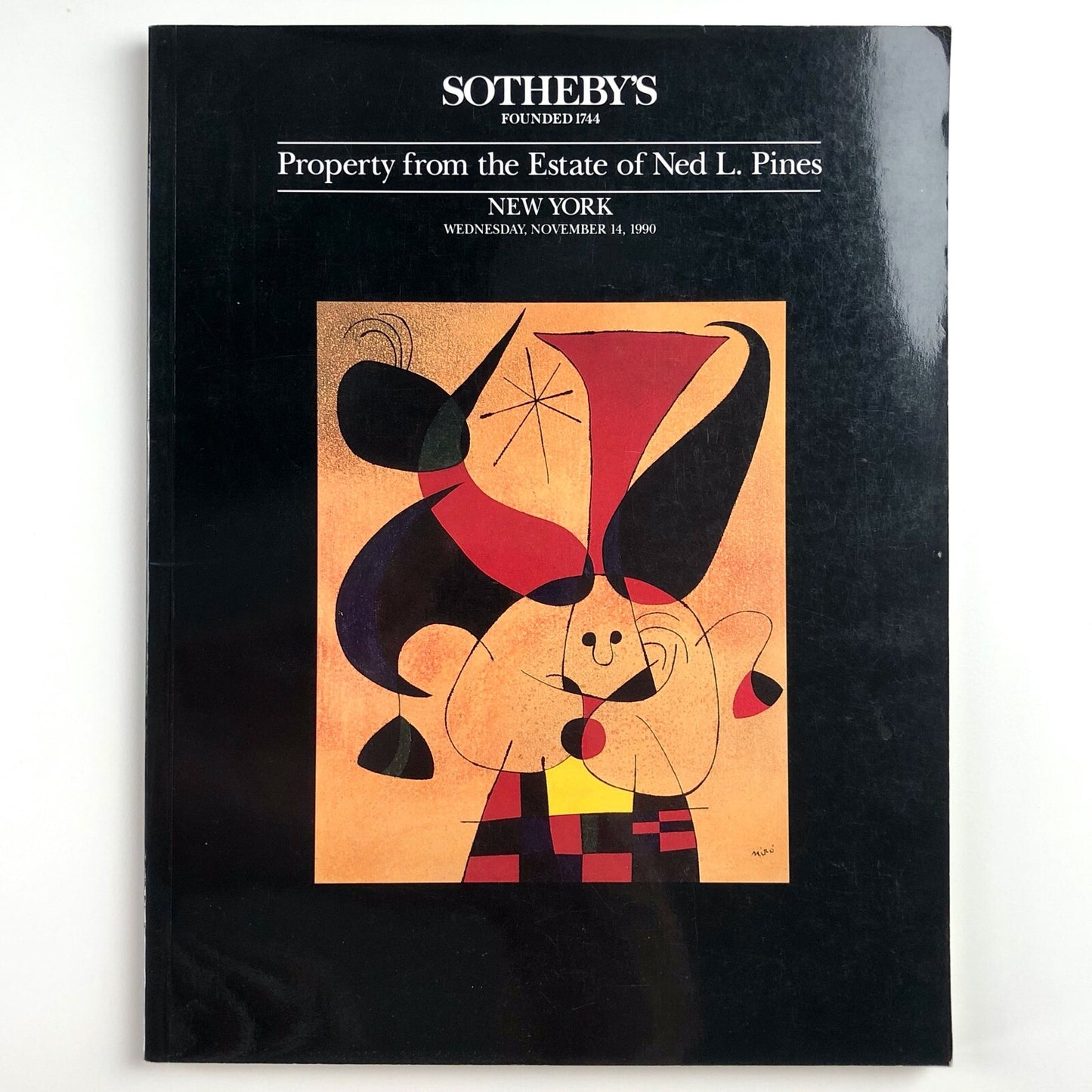 Sotheby's sale catalogue – The Estate of Ned L. Pines | New York, November 1990