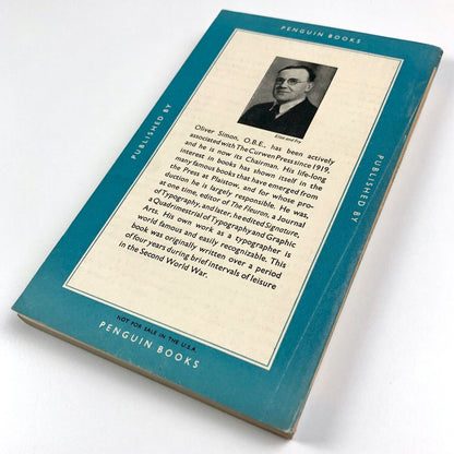 Introduction to Typography by Oliver Simon | Pelican – revised 1954 edition