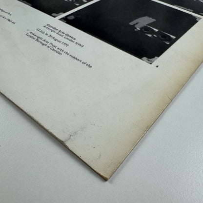 Folding card for John Mitchell. Camden Arts Centre 1972