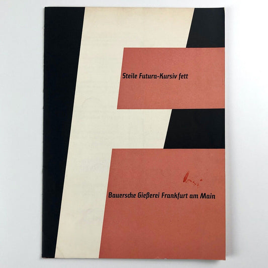 Steile Futura-Kursiv fett | Bauersche Gießerie type specimen | Paul Renner