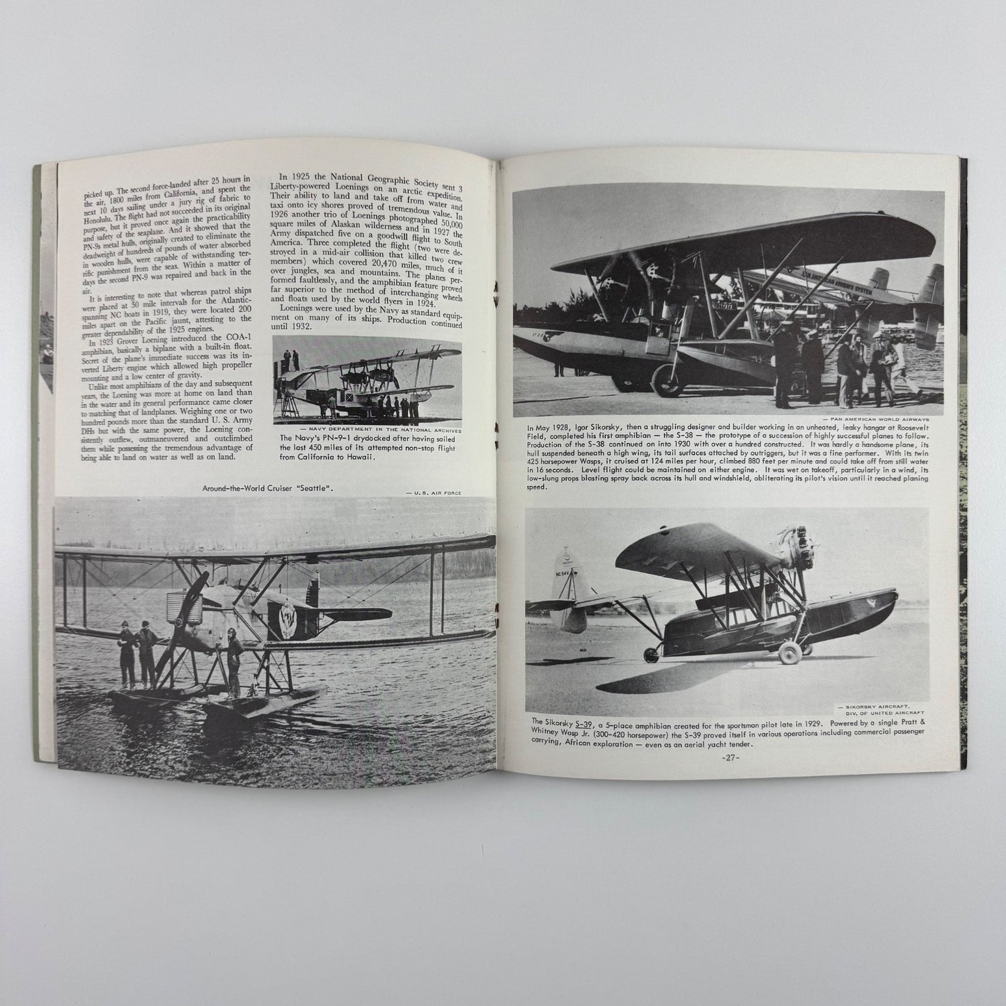 The Seaplanes by Henry R. Palmer Jr. Morgan Aviation Books, 1965 2nd printing