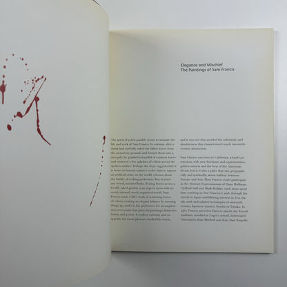 Sam Francis 1923-1994 | Robert Sandelson/Broadbent, London 2003 catalogue