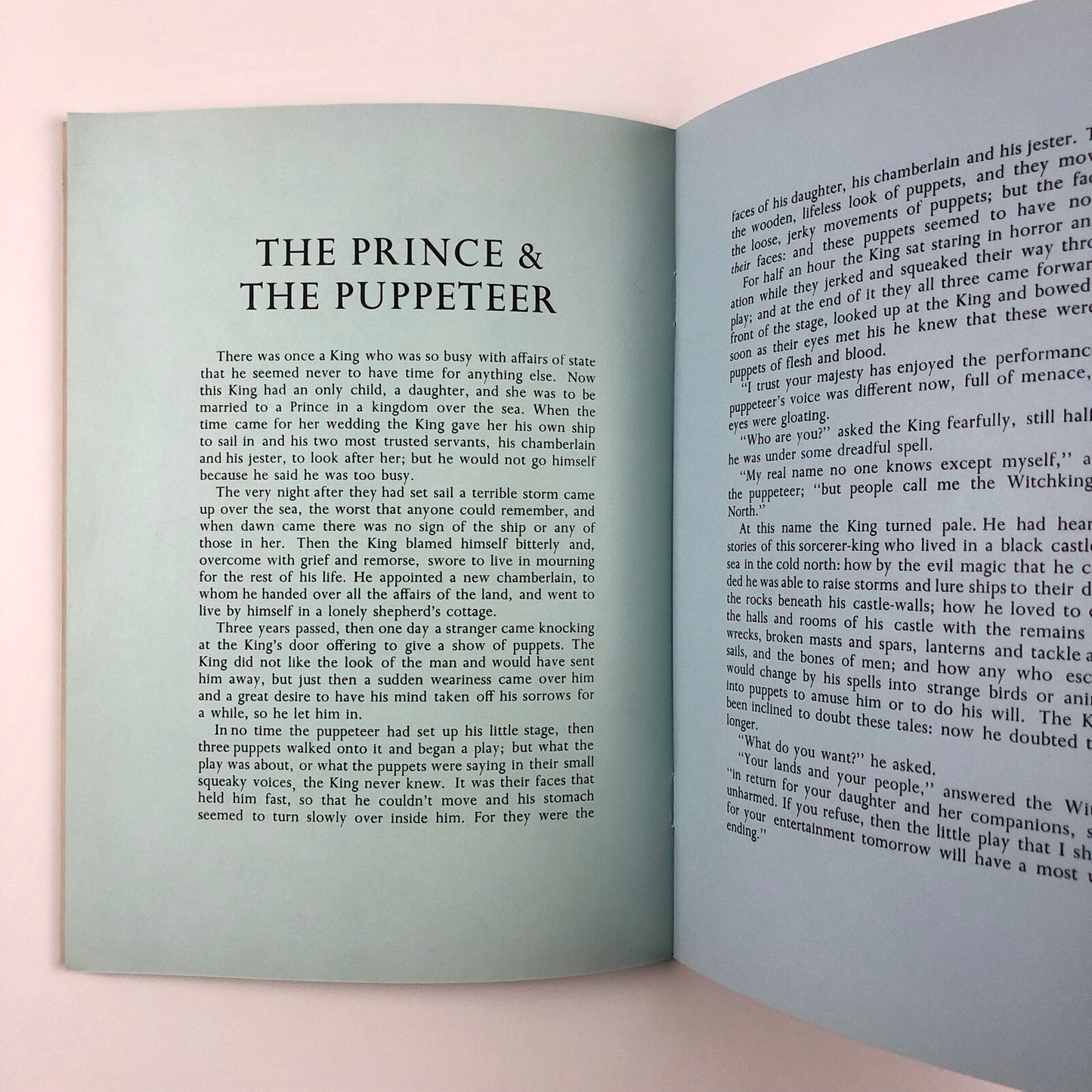The Prince & The Puppeteer. A fairy story by J. C. Bretherton | R. Shirley Smith