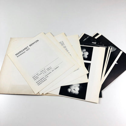 Margaret Benyon Exhibition 1971 | Nottingham University Art Gallery folder and inserts