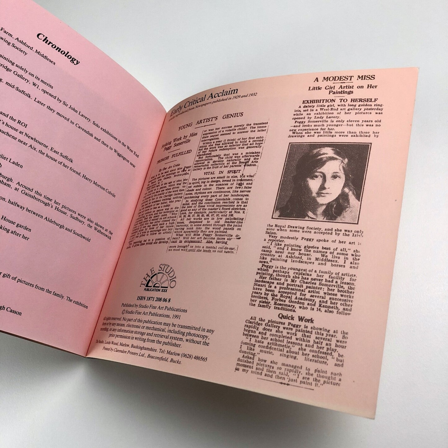 Peggy Somerville, 1918-1975 | David Messum Fine Art exhibition catalogue, 1991