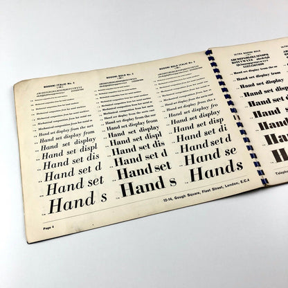 'Monotype’ Faces by Monotyping Service Limited | Type face brochure, undated
