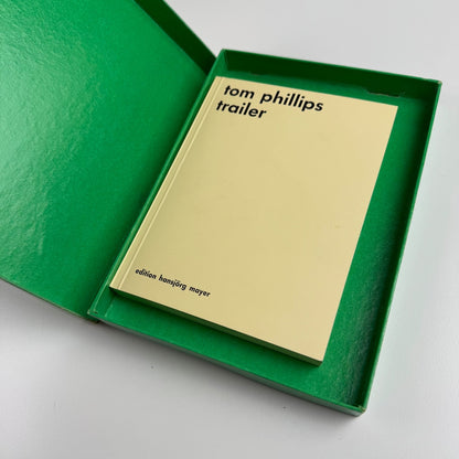 Trailer by Tom Phillips. From an edition of 500 signed and lettered edition Hansjorg Mayer