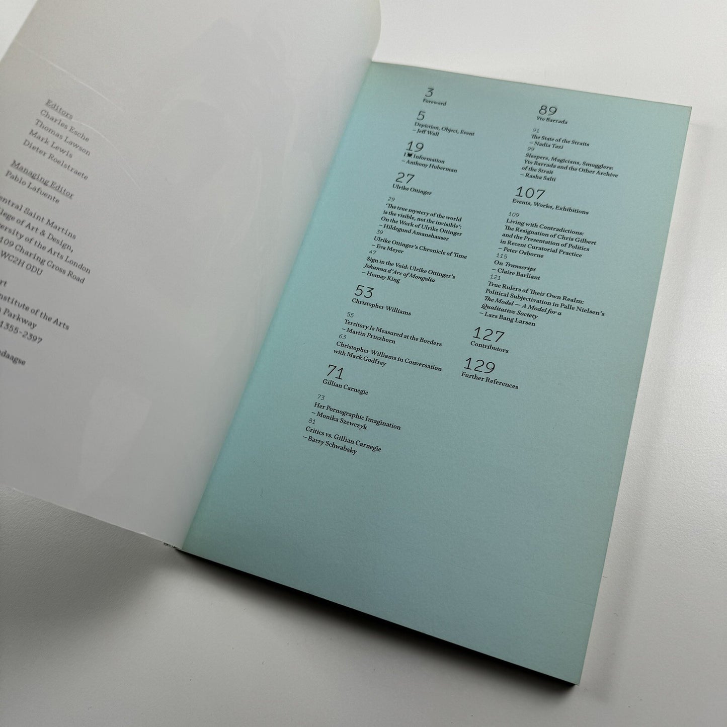 Afterall: A Journal of Art, Context and Inquiry, 16 | Central St Martins, 2007