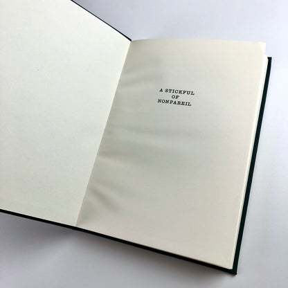 A Stickful of Nonpareil by George Scurfield | Printing Historical Society, 2009