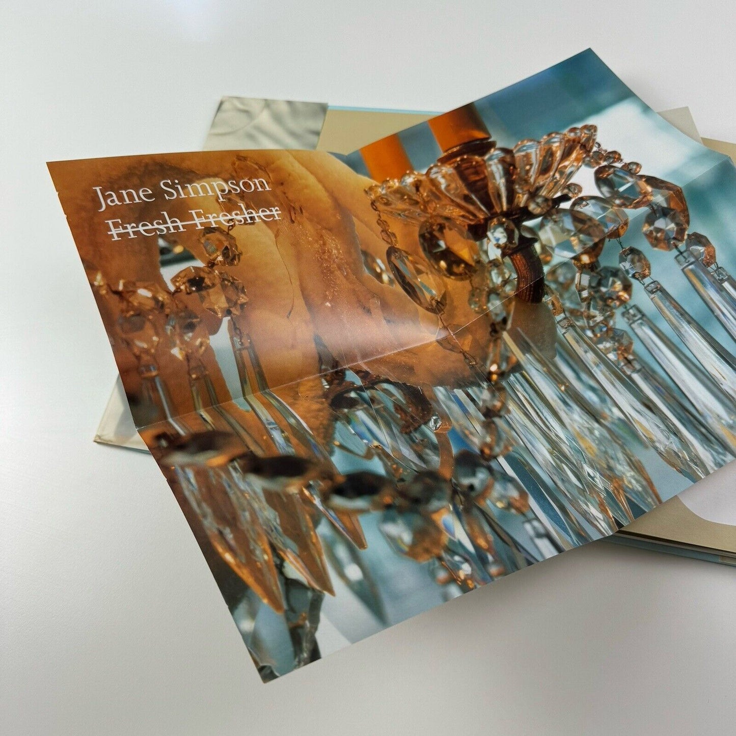 Jane Simpson – Fresh Fresher | Gagosian 2002 private view invitation and folding sheet
