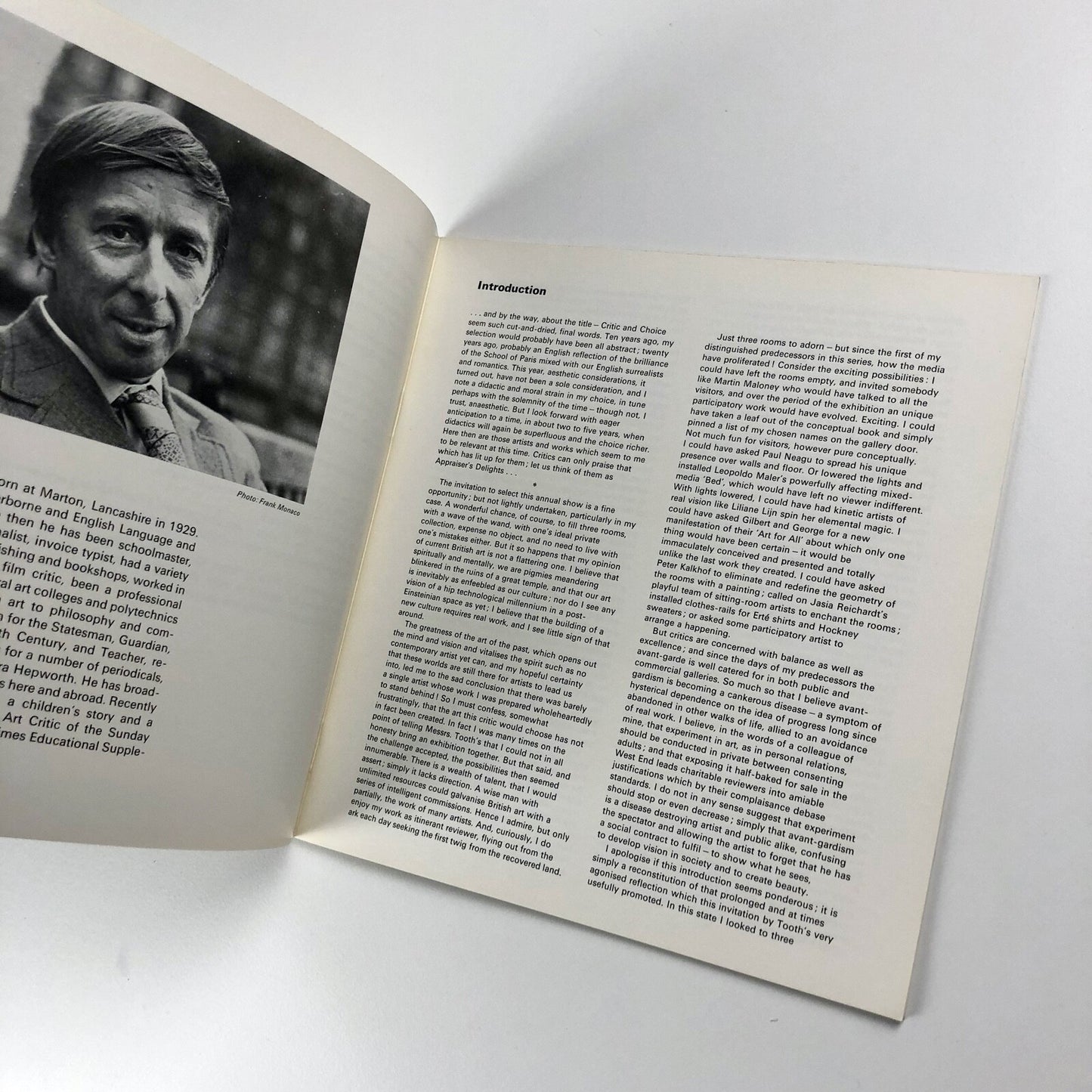 Critic's Choice exhibition catalogue | Michael Shepherd | Arthur Tooth, 1972