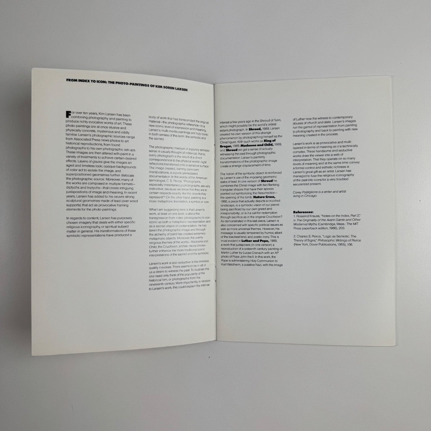 Kim Soren Larsen | Galleri K, Oslo, Norway 1991
