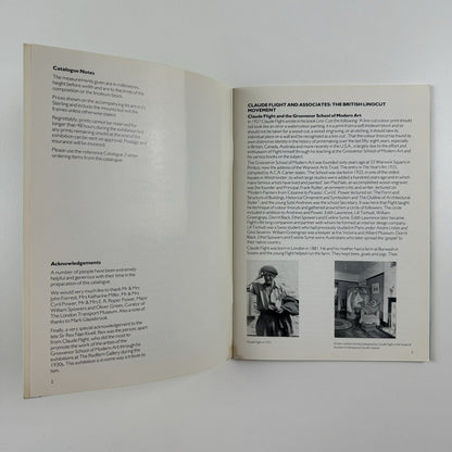 British Colour Linocuts of 1920s & 1930s by Sybil Andrews, Claude Flight, Cyril E. Power and the artists of the Grosvenor School of Modern Art | Redfern Gallery 1985