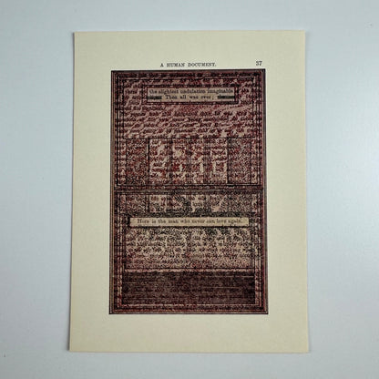 A Humument page 37 'the slightest undulation' by Tom Phillips | The Tetrad Press, 1970