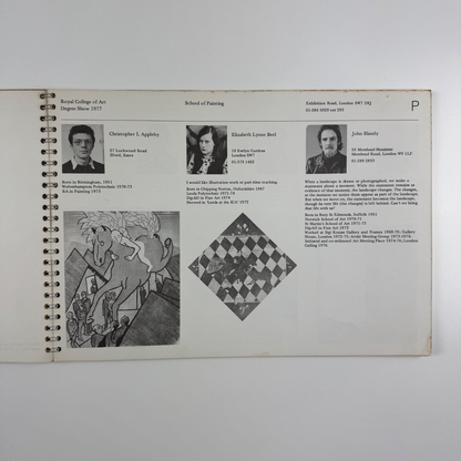 Royal College of Art Degree Show 1977 | School of Painting