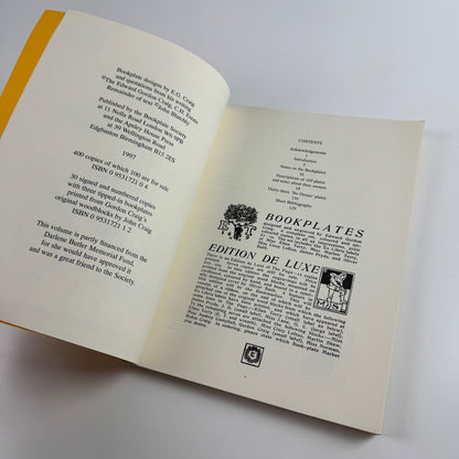 The Bookplates of Edward Gordon Craig by John Blatchly Bookplate Society 1997