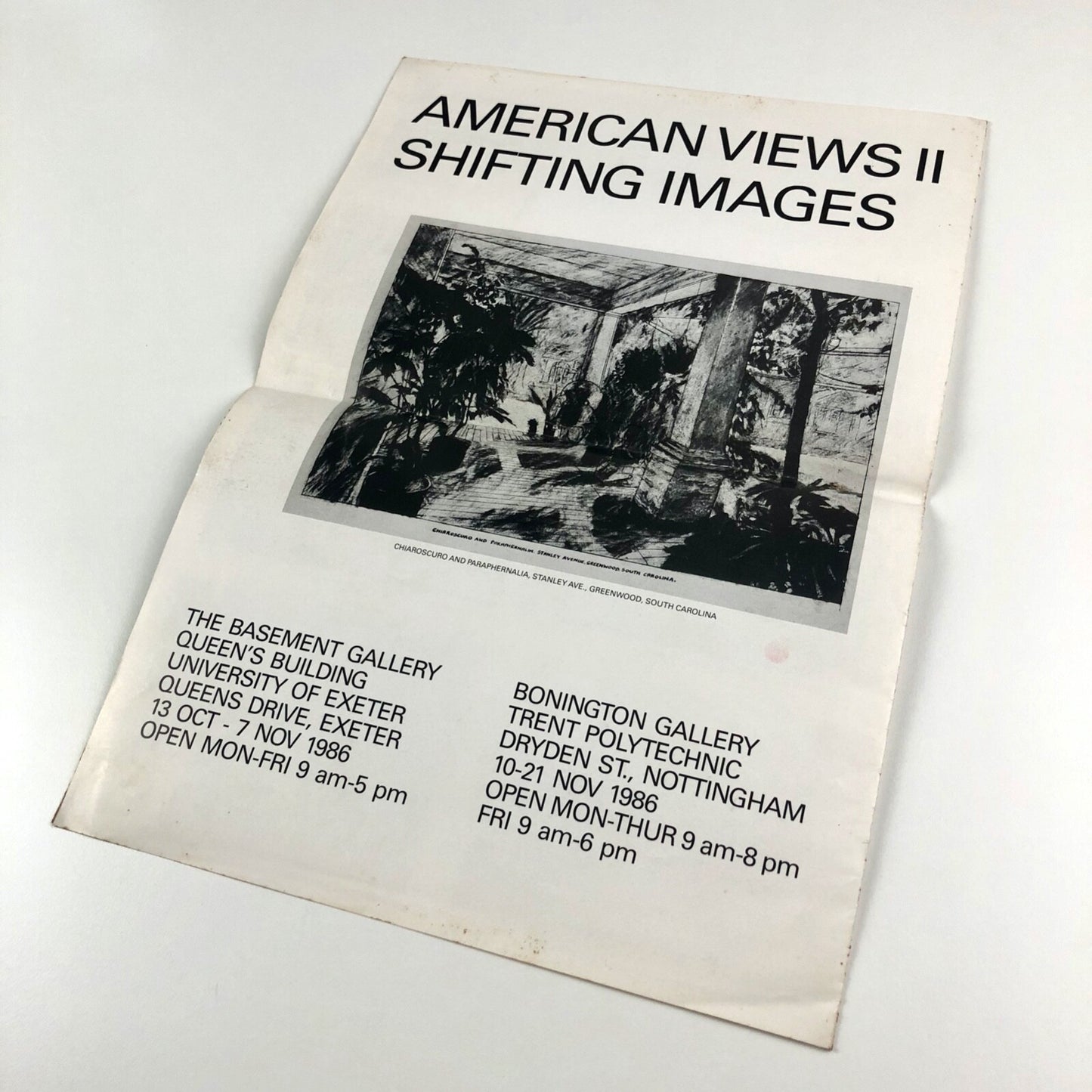 Drawings and Photographs by Neville Smith | American Views – Shifting Images 1986/7