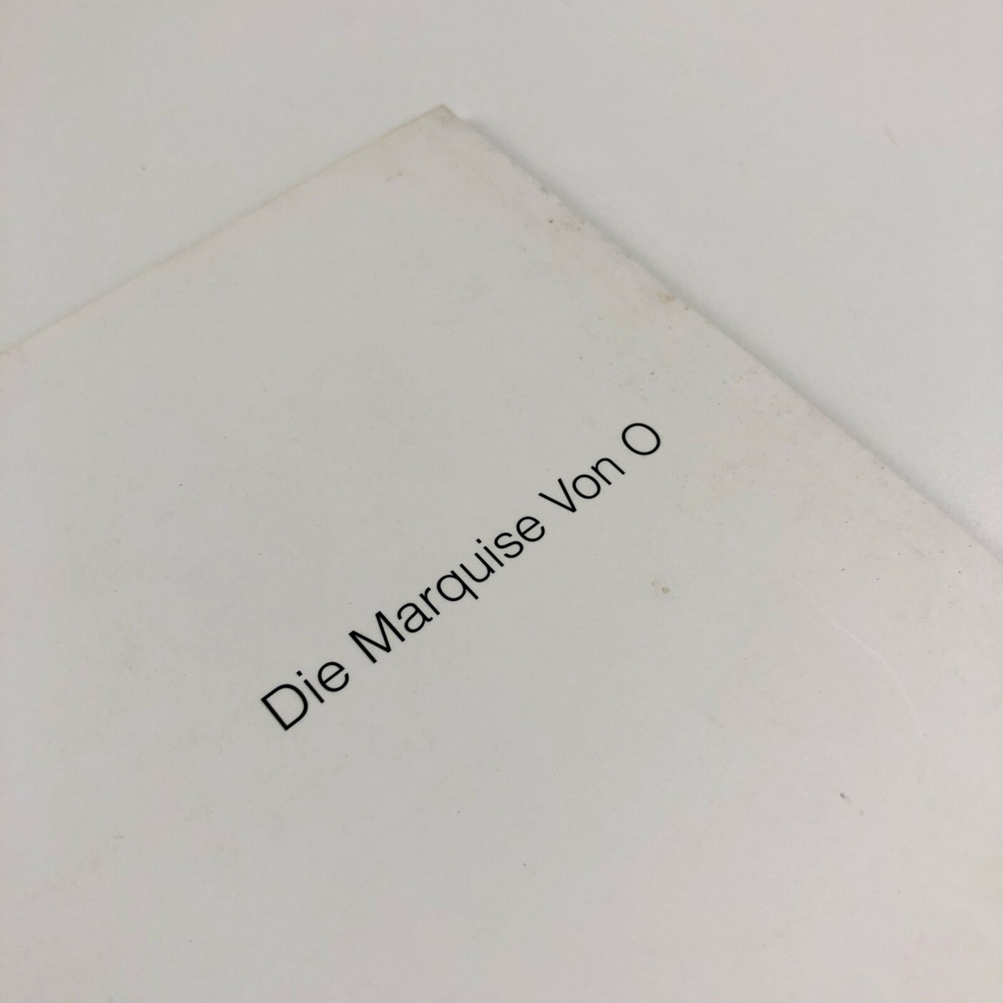 Frank Stella. Die Marquise Von O | Folded card | Bonington Gallery, Norbert Lynton