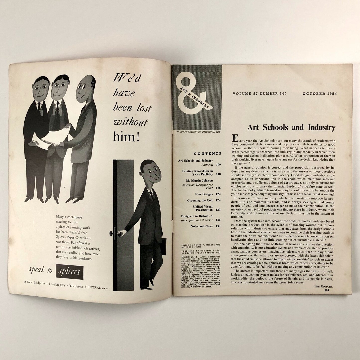 Art & Industry | October 1954. Volume 57, Number 340 | The Studio