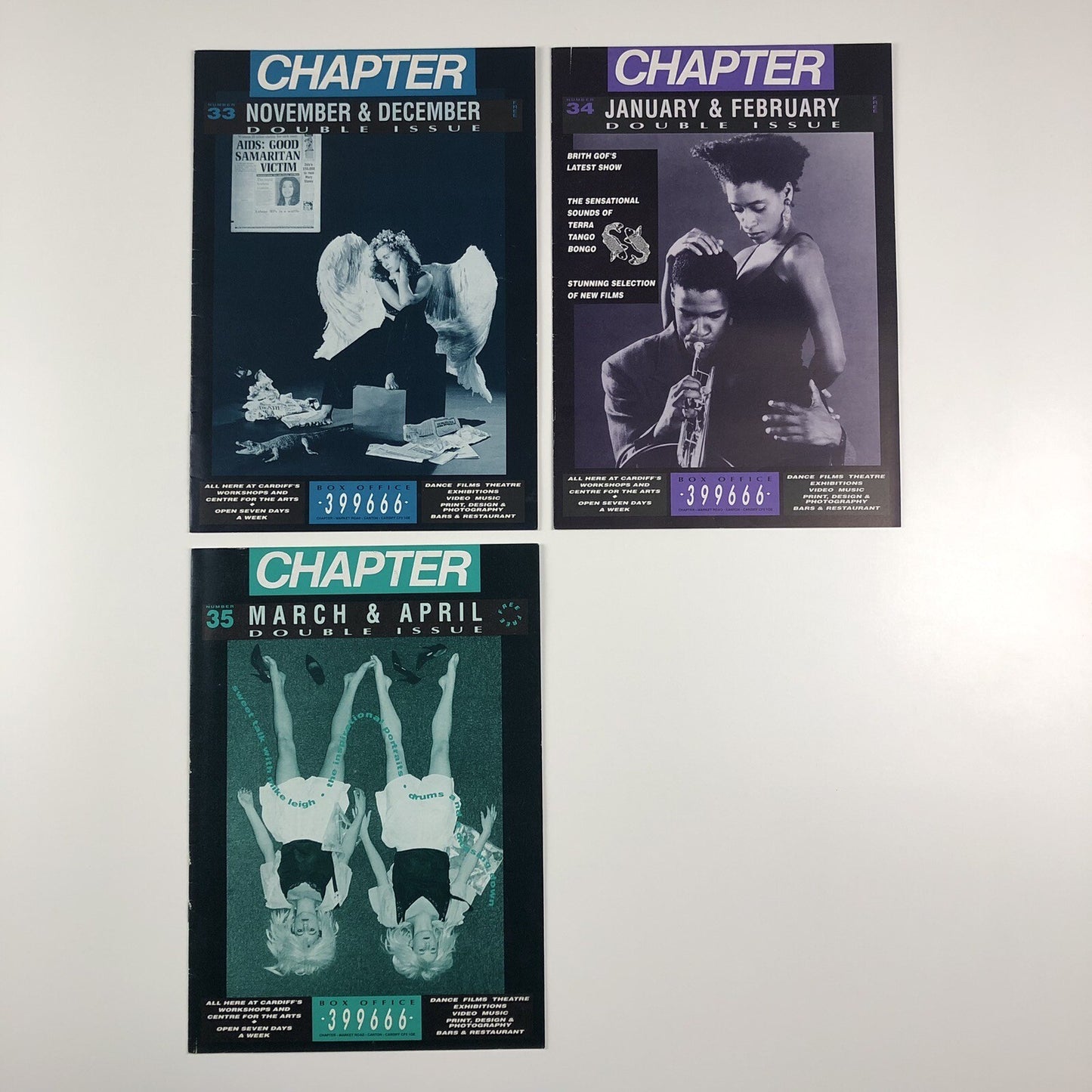 Chapter (Cardiff) free magazine Issues 1 to 35 (please note, issue 30 missing)