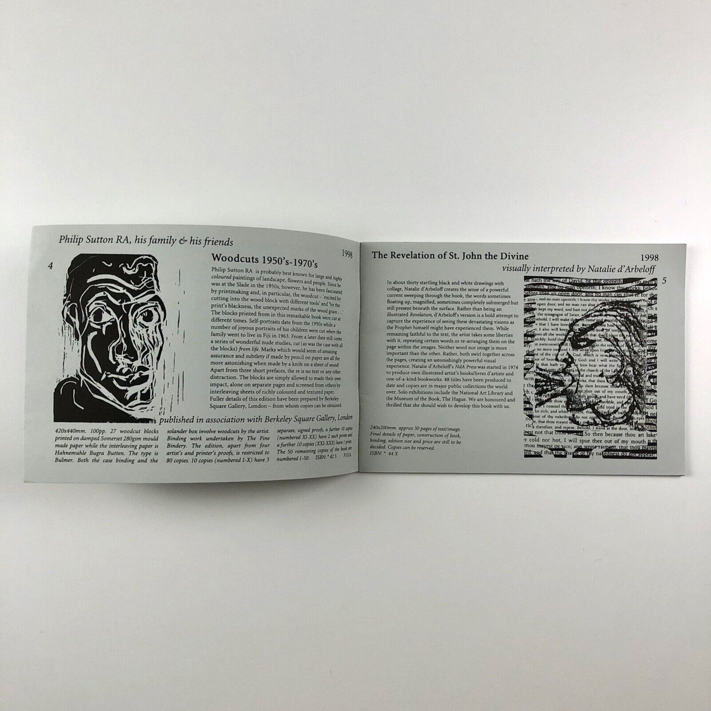 Two pieces of ephemera | The Old Stile Press. Supplement 2 1992-3, 1998 Books