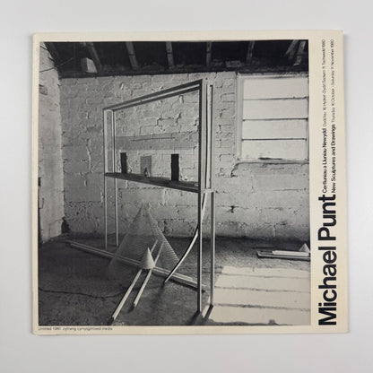 Card and insert for the exhibition Michael Punt New Sculptures and Drawings | Oriel Cardiff, 1980