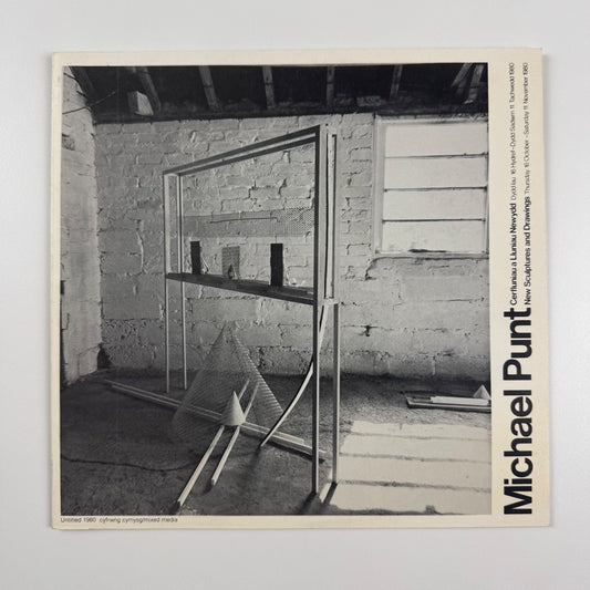 Card and insert for the exhibition Michael Punt New Sculptures and Drawings | Oriel Cardiff, 1980