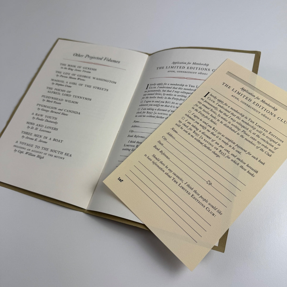 A Prospectus of the fine books by The Limited Editions Club 1973-1974