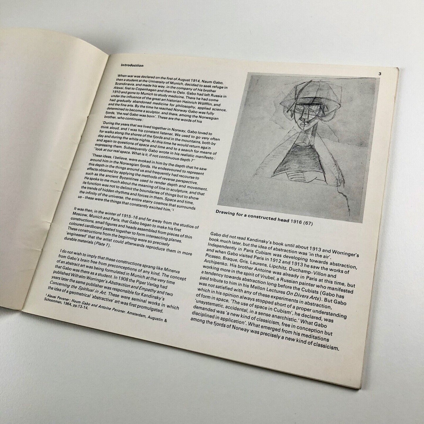 Naum Gabo – Constructions Paintings Drawings | Tate Gallery / Arts Council, 1966 | catalogue design Gordon House