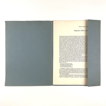 Reprints: Aldine and After by Hans Schmoller | Penrose Annual reprint Vol 47 1953