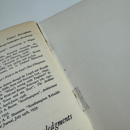 Southampton: 1540-1956 compiled by Robert Douch Southampton Corporation 1961