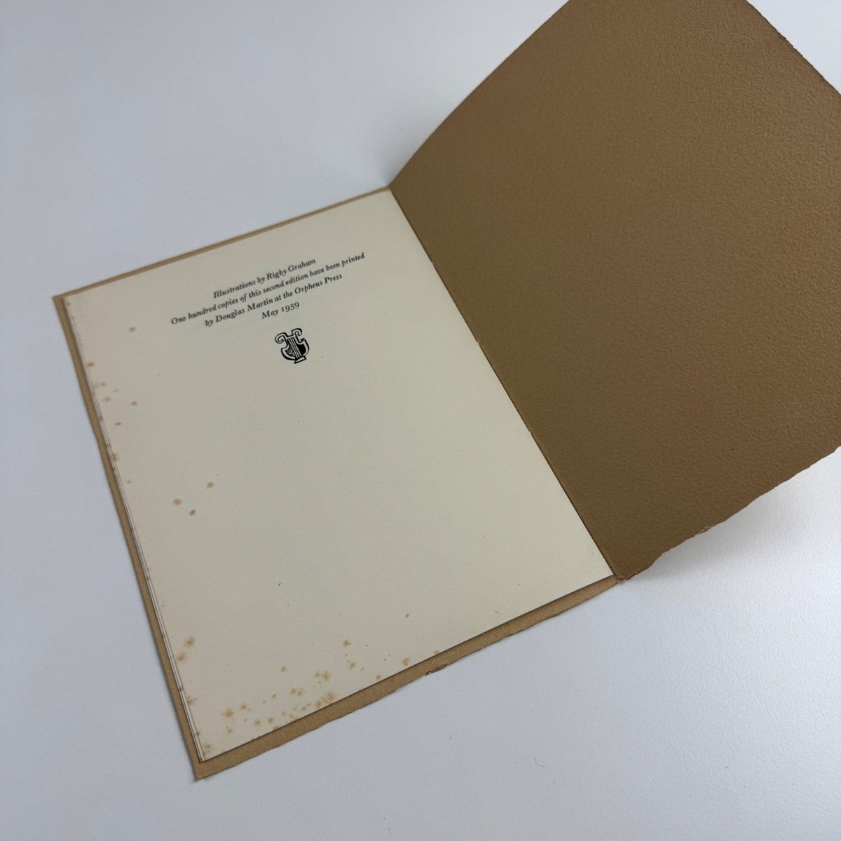 John Clare 1793-1864 illustrated by Rigby Graham | Orpheus Press 1959 limited edition