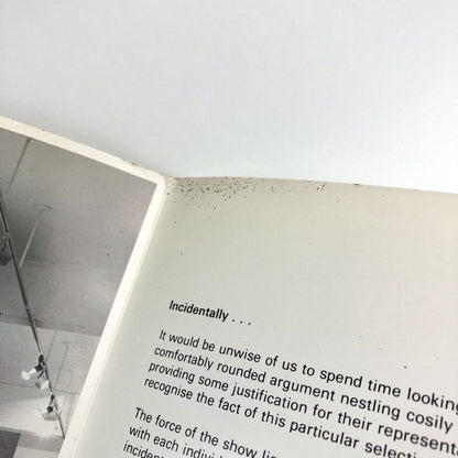 Folding card for Incidentally... The Winchester Gallery, 1986 | Selected by Sue Arrowsmith. Text by Michael Archer |