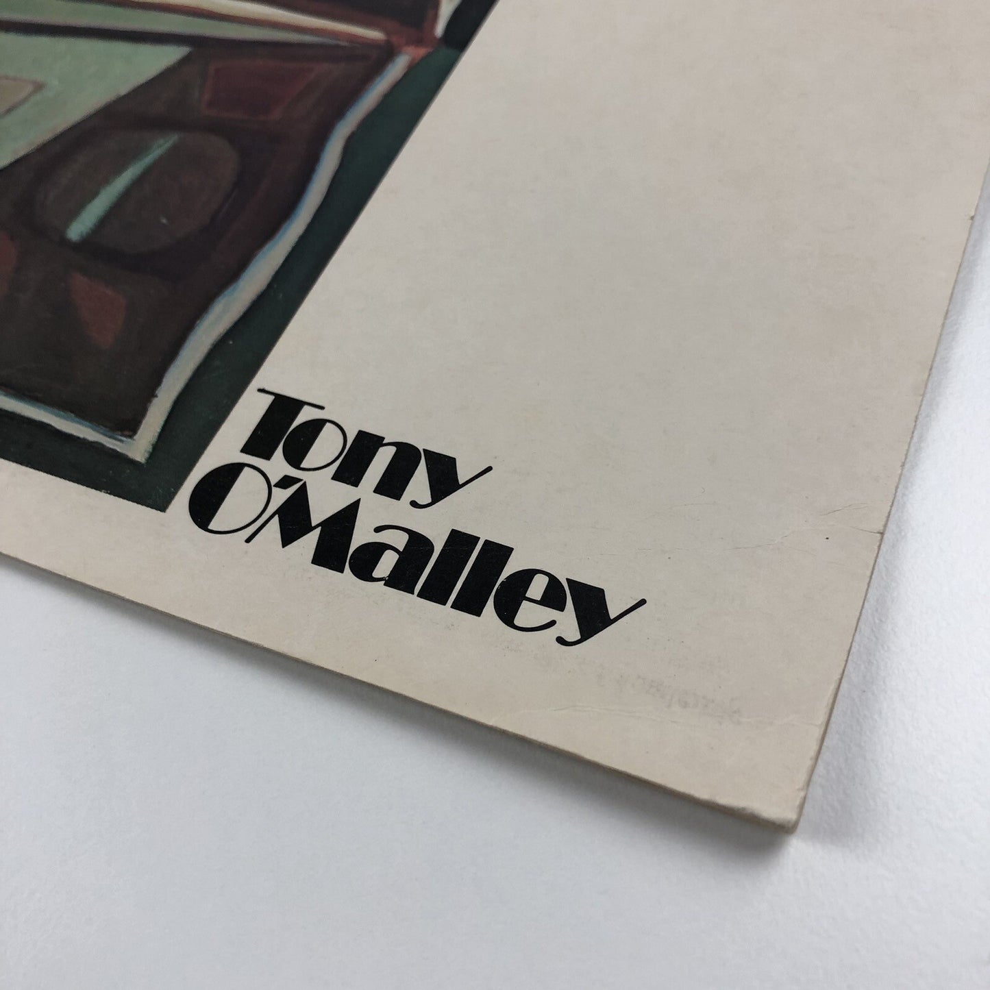 Tony O'Malley folded card | Intro by Patrick Heron | Touring exhibition, 1974