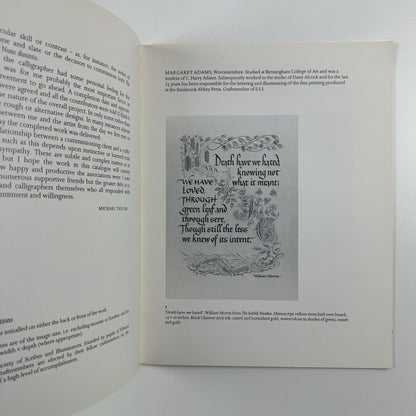 Contemporary British Lettering. A collection of newly commissioned works | Michael Taylor Rare Books, 1984