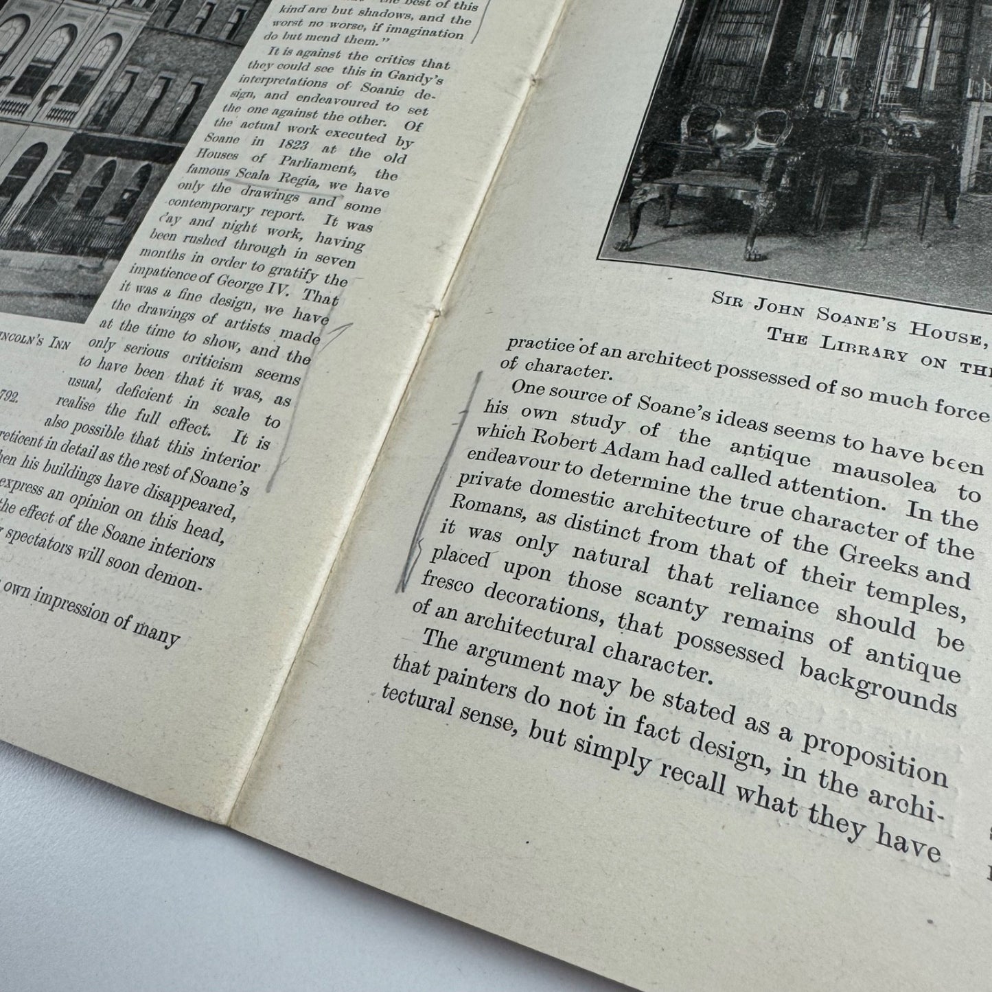 Architecture & Decoration of Robert Adam Sir John Soane by Arthur T. Bolton | Cantor Lectures delivered before the Royal Society of Arts on 3, 10 and 17 May 1920