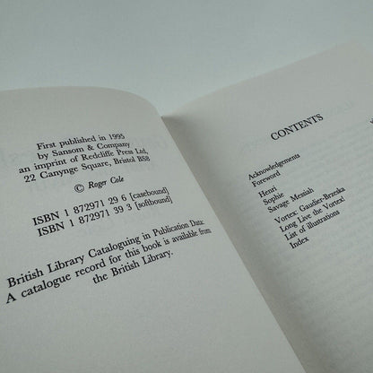 Gaudier Brzeska Artist and Myth by Roger Cole | Sansom & Company, 1995